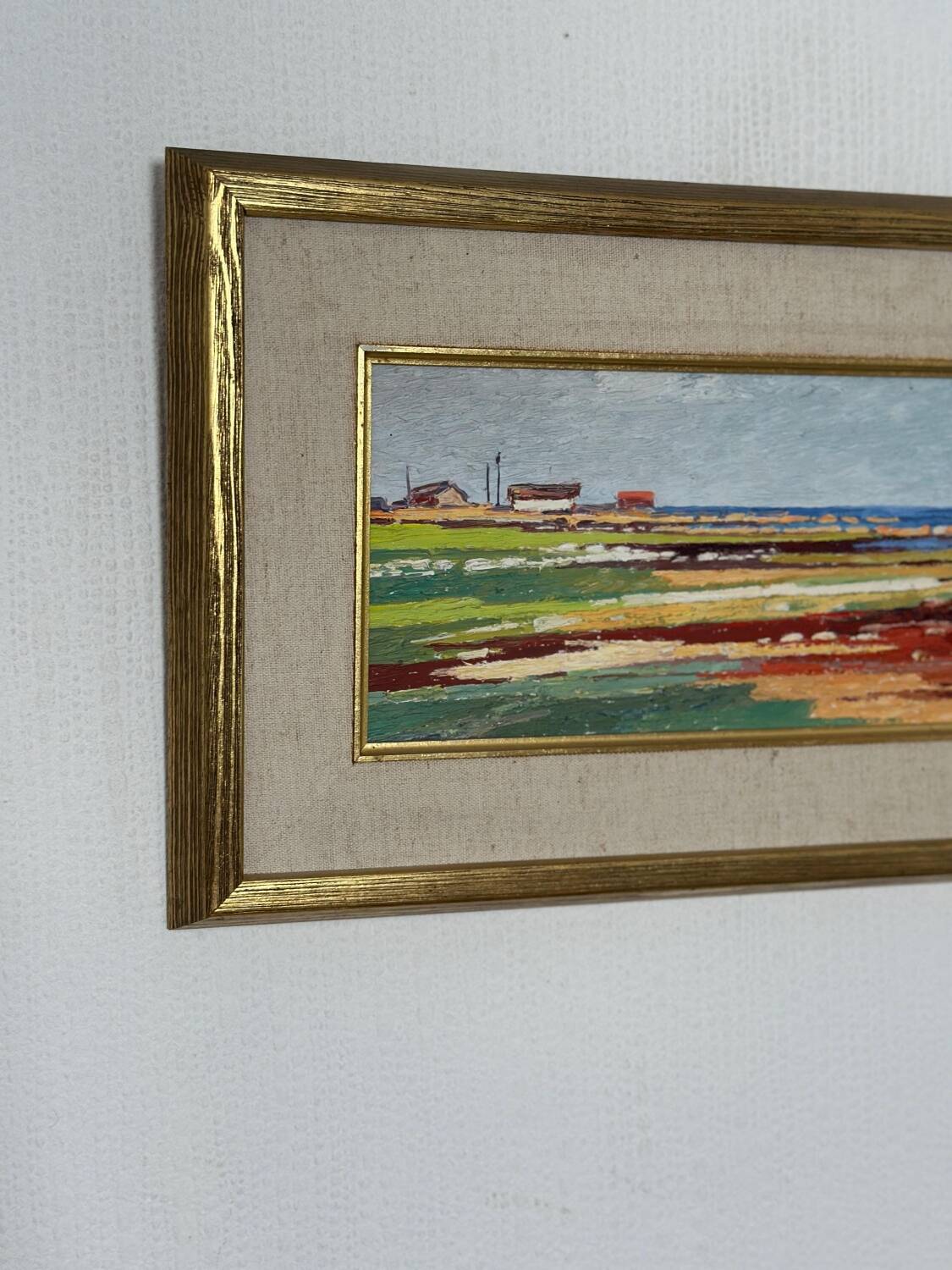 Swedish Oil on Panel – “Red Seaweed, Bredsätra Öland” by Stig Jonzon