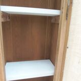 Small oak wardrobe with waxed finish