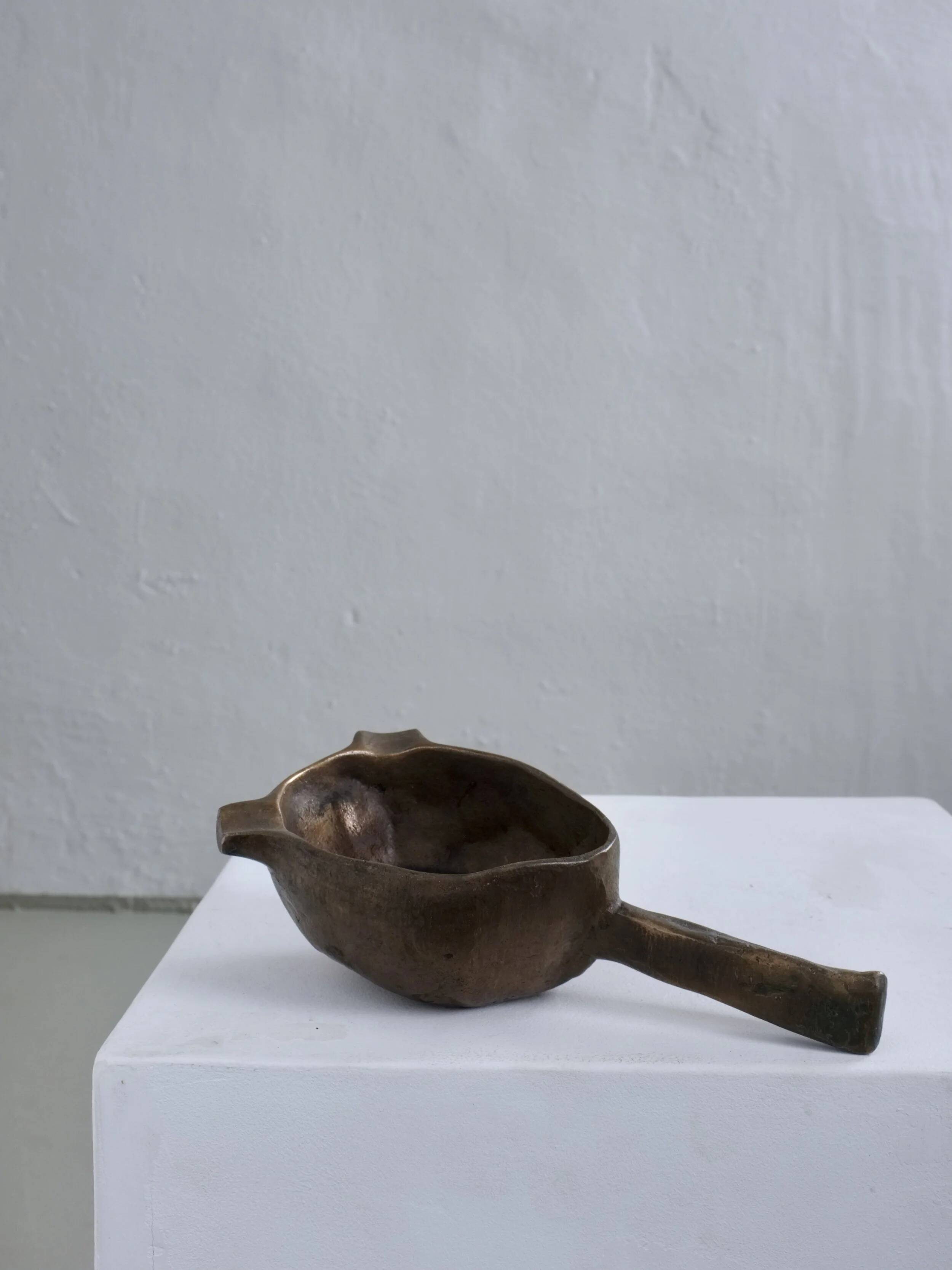 Brutalist bronze ashtray bowl | Germany | 1970s