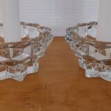 2 vintage crystal candle holders from Reims, France