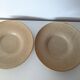 pair of village stoneware dessert plates