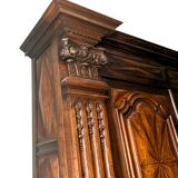 Entrance wardrobe in oak and walnut