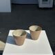 Set of 2 cups / mug Indonesian ceramic (matte brown)