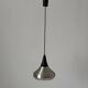 Crystal glass ceiling light with a metal frame, 1960s, Germany