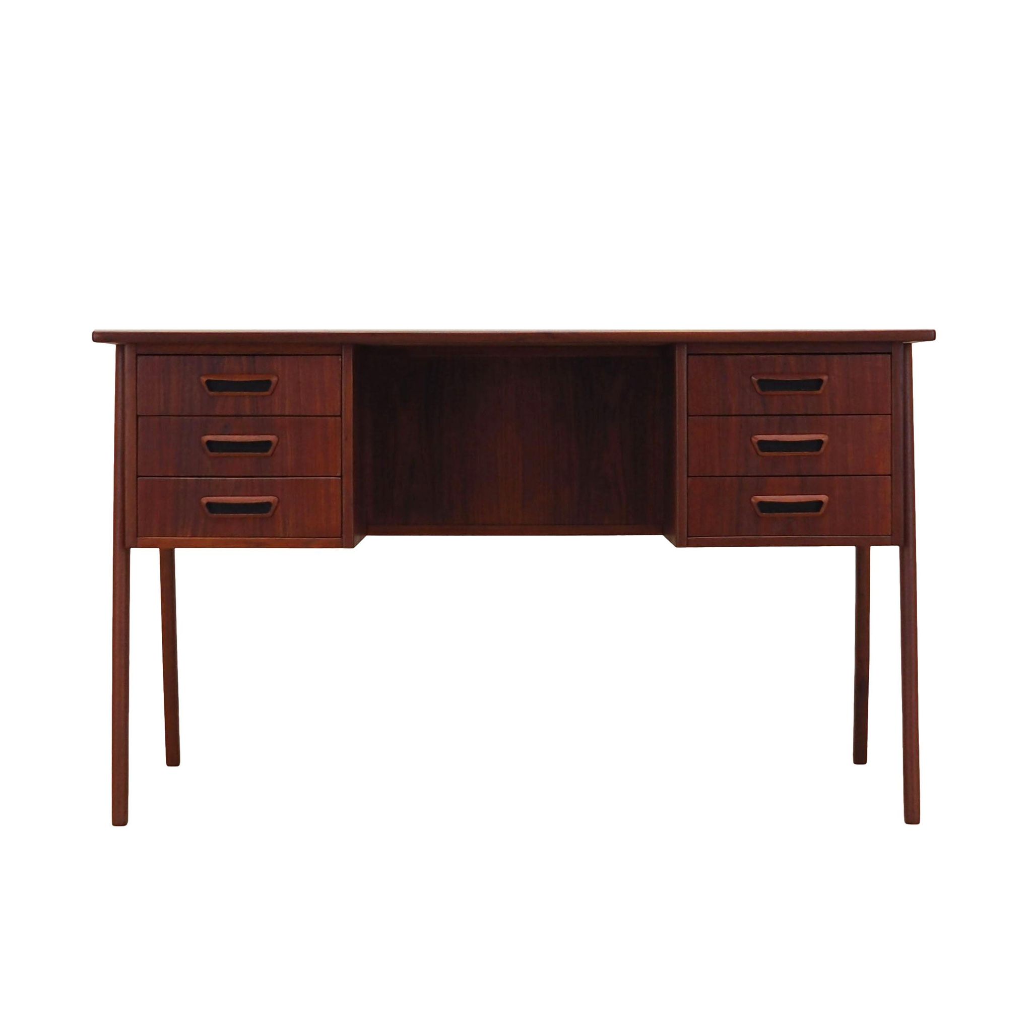 Teak desk, Danish design, 1970s, manufactured by A.P. Møbler Svenstrup