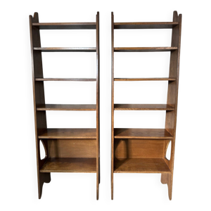 Paire d'étagères en