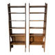 Pair of oak shelves