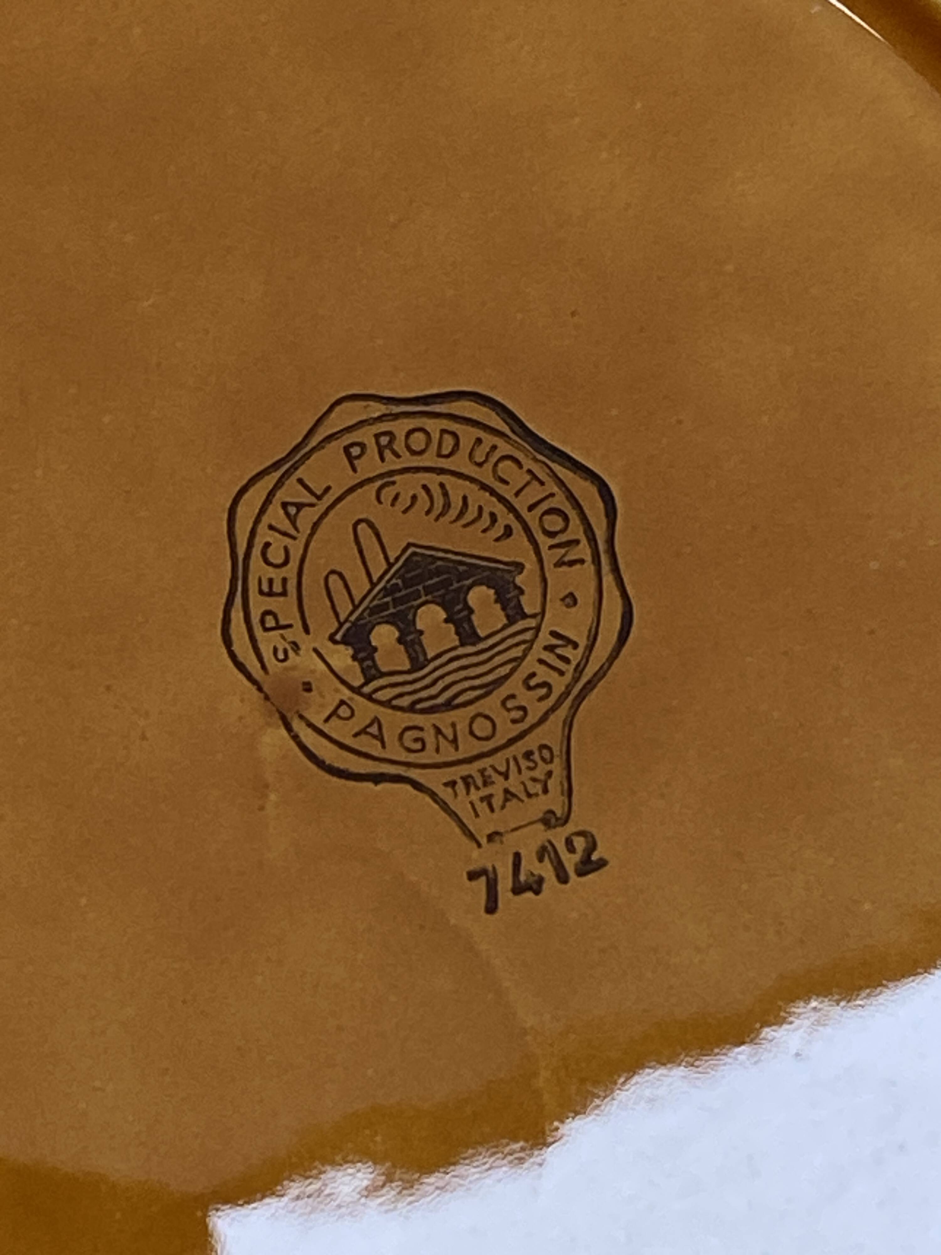 Set of 12 Pagnossin earthenware plates