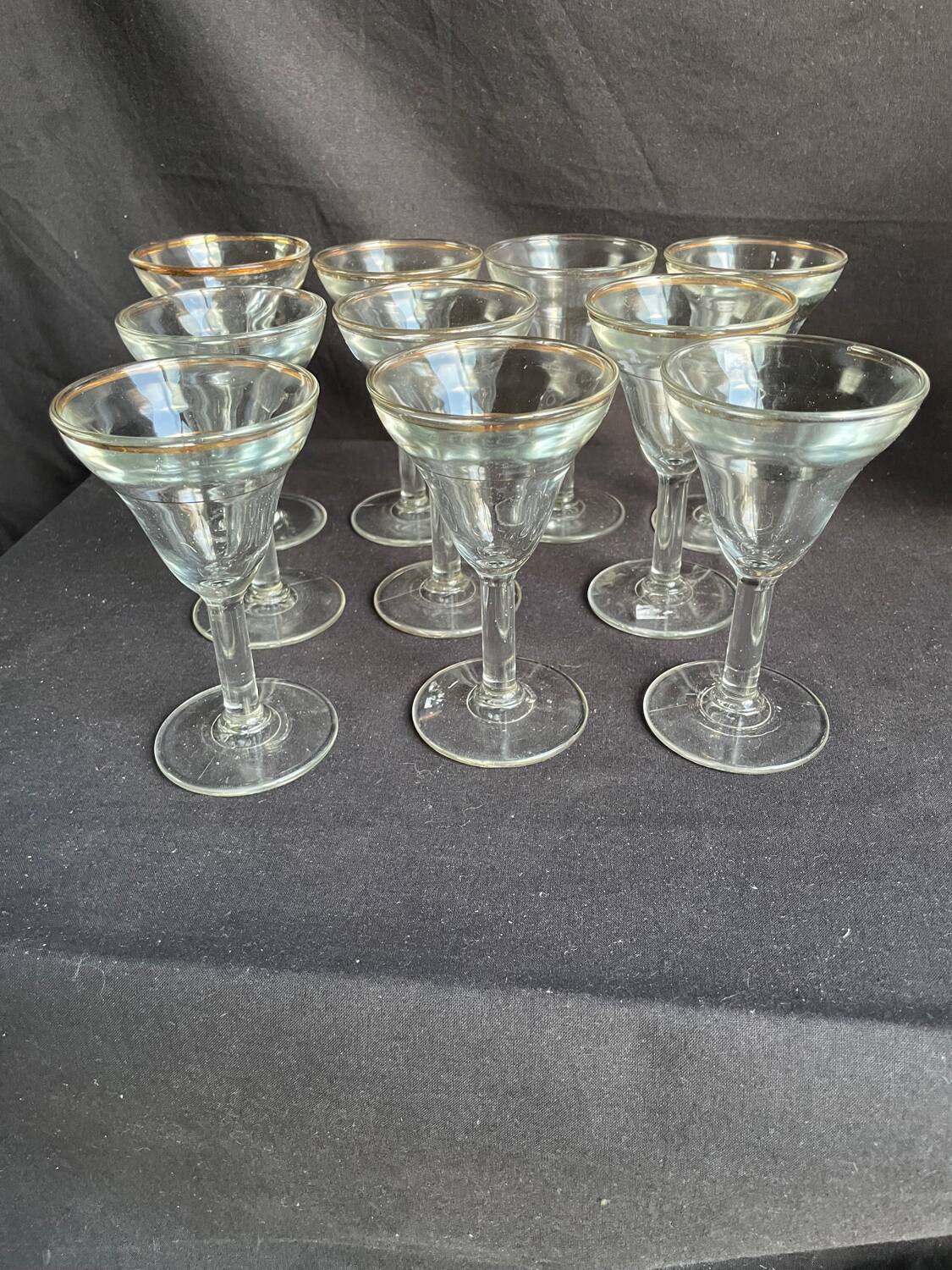 10 40s bistro glasses