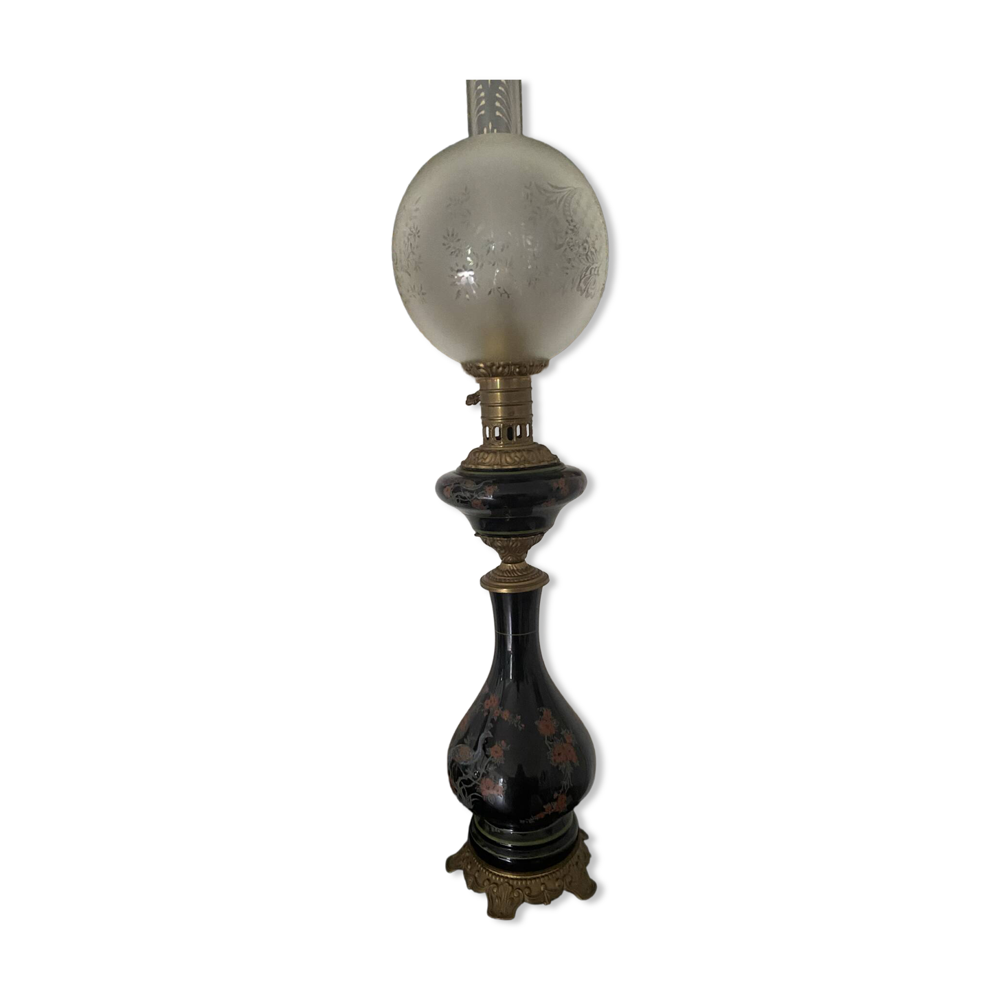 Large ceramic lamp from the Napoleon III period.
