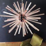 large vintage chandelier "Sputnik" - 50 ROSES prisms