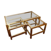 Tables gigognes Rochebobois vintage