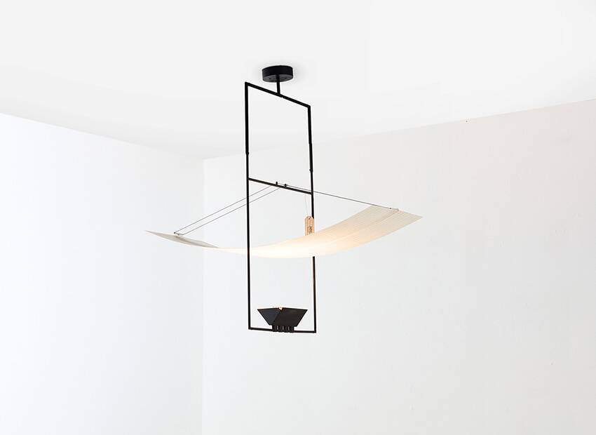 Mario Botta Zefiro Hanging Lamp for Artemide Italy 1988