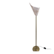 Lampadaire en laiton et verre de Murano rose par La Murrina