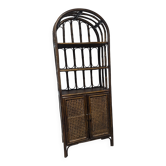 Etagère en rotin et cannage