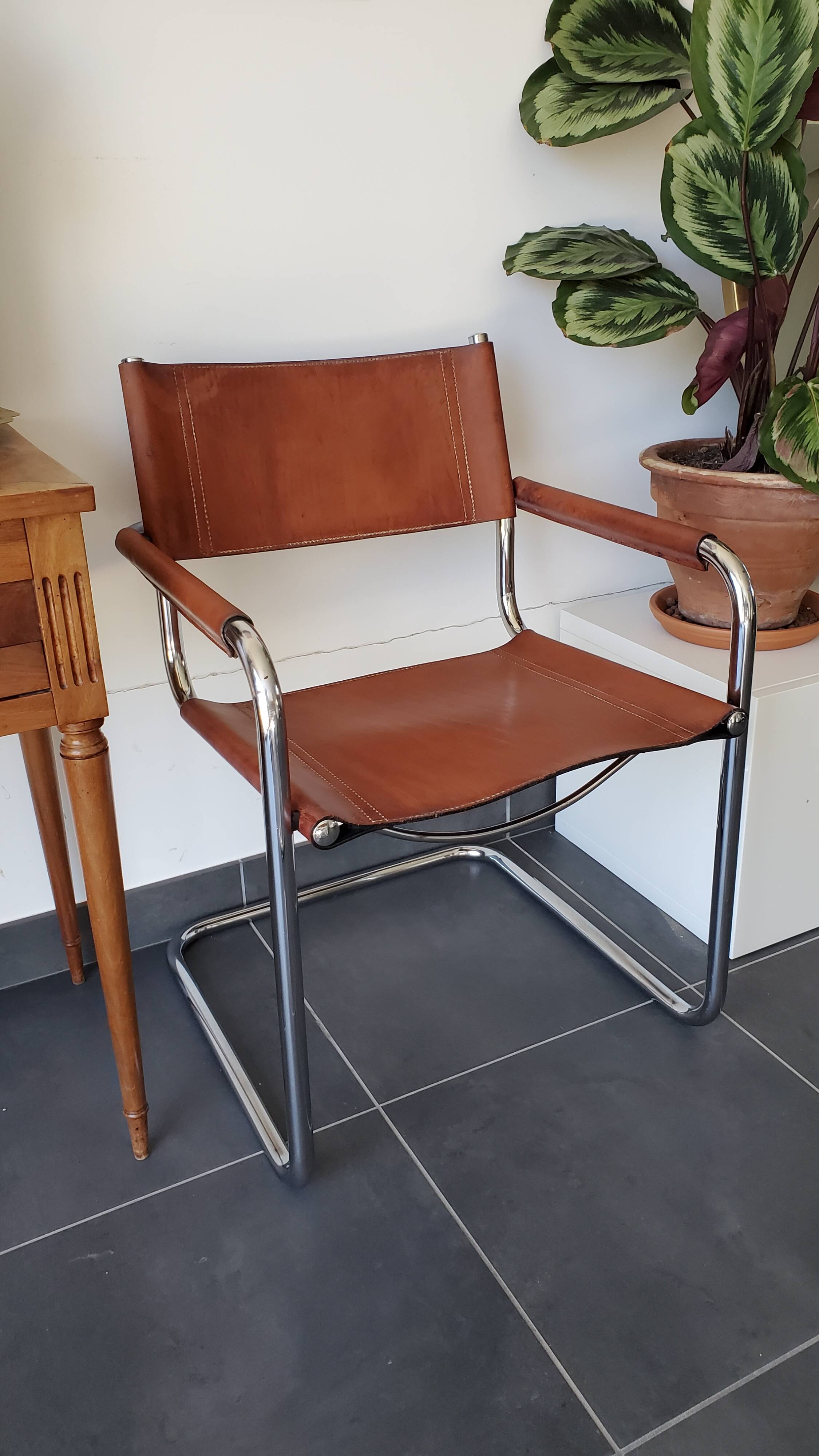 Leather armchair
