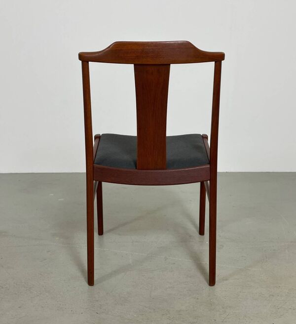 Chaises scandinaves en teck Yngve Ekström années 60 MidCentury