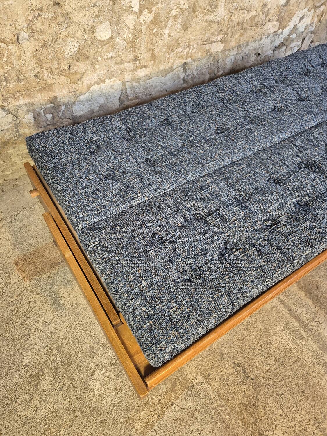 Hikor Pisek daybed sofa, Vintage Czech 1960s