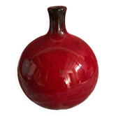Vase boule à petit col vintage en céramique