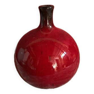 Vintage ceramic small neck ball vase