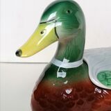 Empty pocket duck Francesco Guarino slip majolica
