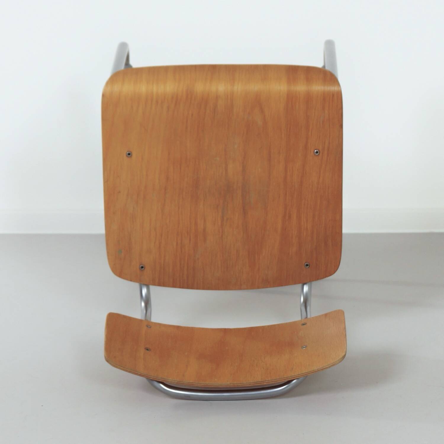 Vintage tubular chair 1121 by gispen in 1970s