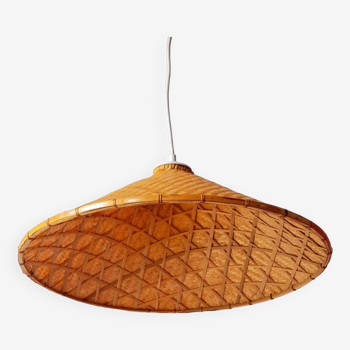 70s bamboo pendant light