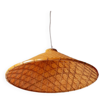 70s bamboo pendant light