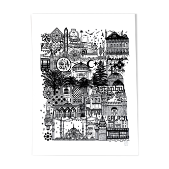 Istanbul screenprint