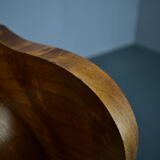 1930s Art Deco nightstands in walnut finish, Czechoslovakia