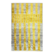 Handmade "Tulu" Rug in Yellow & Gray, 100% Wool, Custom Options Available