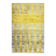 Handmade "Tulu" Rug in Yellow & Gray, 100% Wool, Custom Options Available