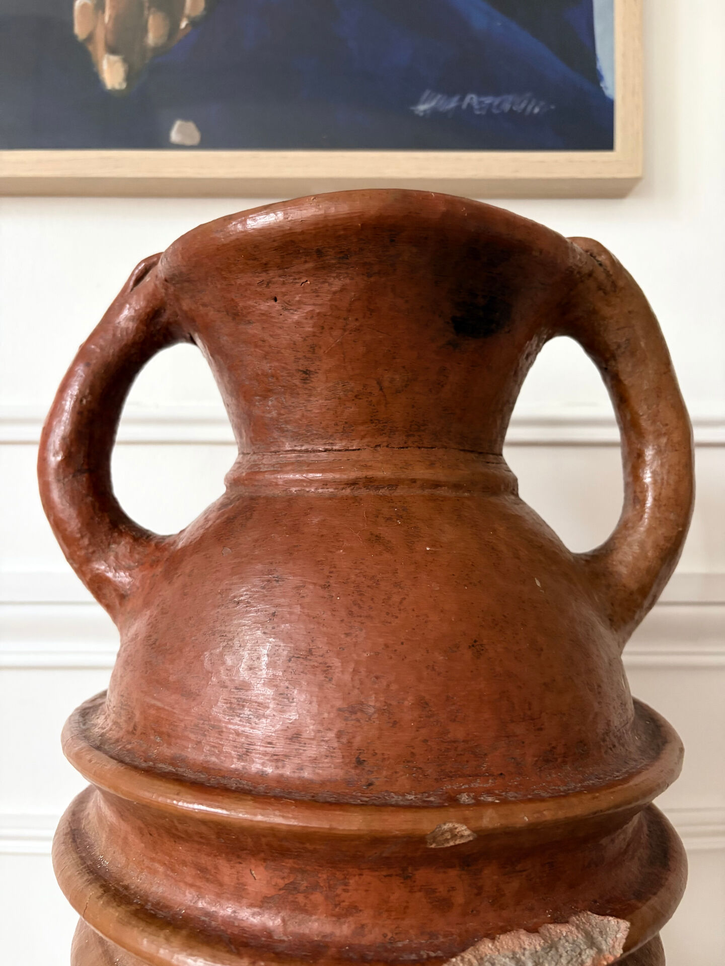 Vase anthropomorphe en terre cuite Art populaire