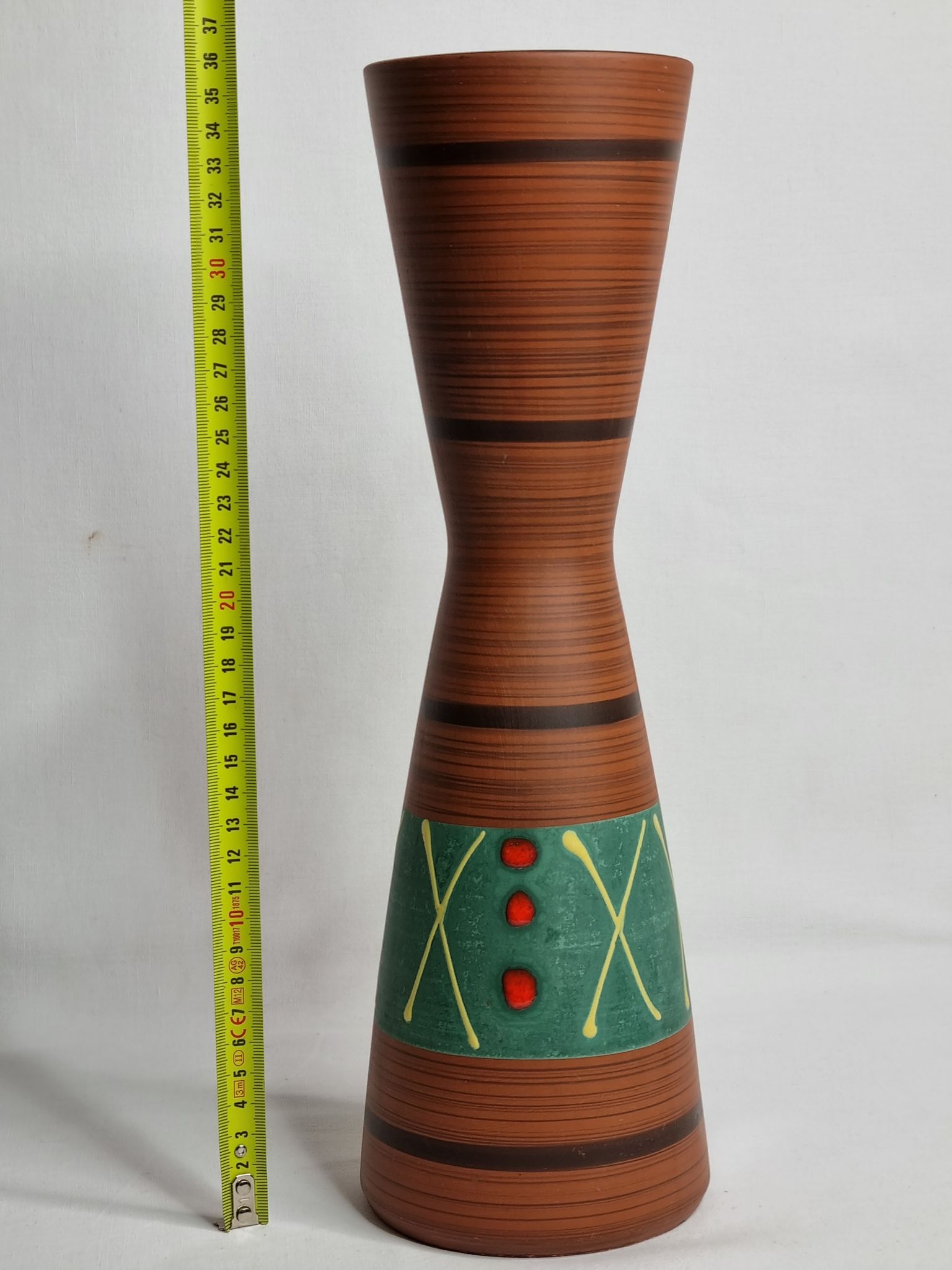 Vase diabolo West Germany par Carstens Tönnieshof, 36 cm