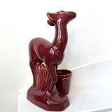 Vintage ceramic doe fawn