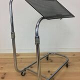 "L'Adap-Table" modular serving trolley, rigid and chrome, Matégot style