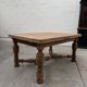 Italian table in raw oak from the 19th century.