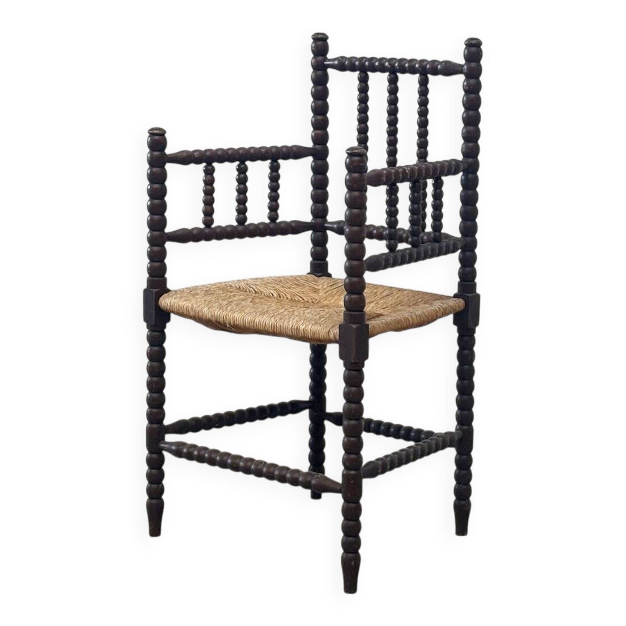 1930s Bobbin easy chair - High back