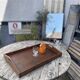 Large serving platter in solid oak