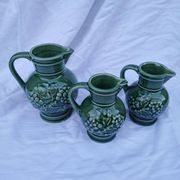 3 antique wine jugs