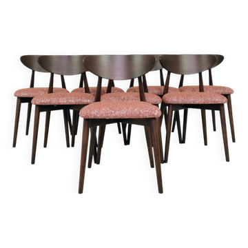 Chaise de salle à manger lot de 8 crabe rouge 