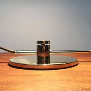 Mid-century minimalist brass table lamp by Rosemarie & Rico Baltensweiler for Baltensweiler.