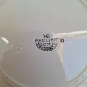 Orange and blue deep plates HBCM and St Amand