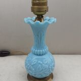 Sky blue opaline lamp foot