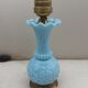Sky blue opaline lamp foot