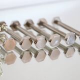 Vintage chrome-plated metal knife holder, 1970s
