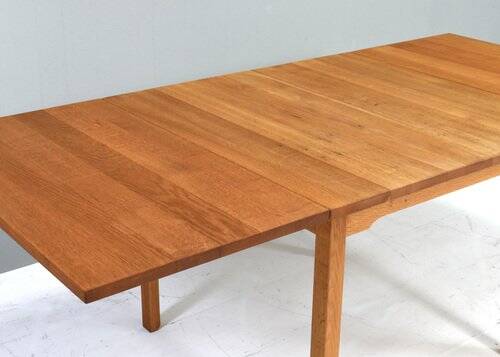 Scandinavian drop leaf dining table in oak, 1970s