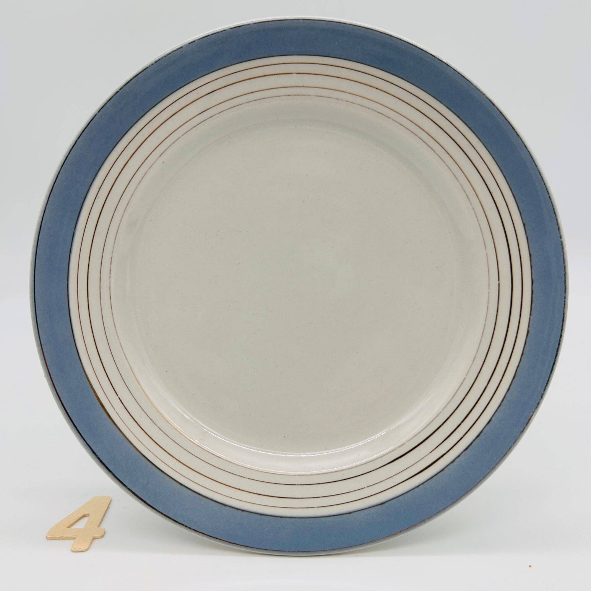 6 assiettes à dessert Lunéville KG, modèle Alma