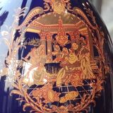 Old Large Egg Porcelain Jewelry Box Set