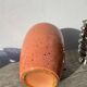 Large West German speckled salmon and black ceramic vase
